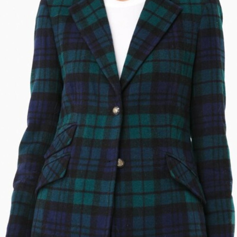 Tuckernuck Blackwatch Plaid Wool Hawthorne Blazer Size XS NWOT